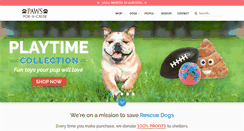 Desktop Screenshot of pawsforacause.com